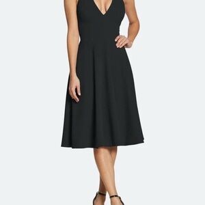 Dress the Population Catalina Black V Neck Dress With Pockets! NWT